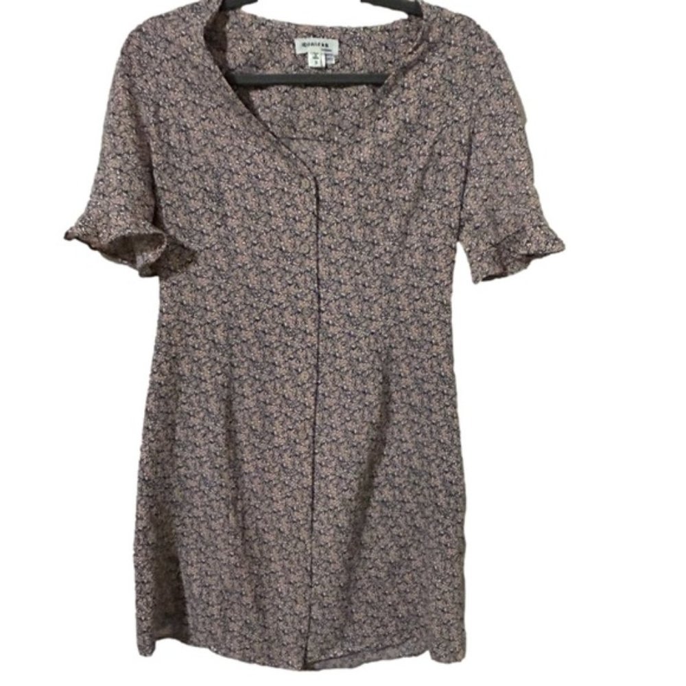 Monteau Womens Pink Floral Mini Dress Small